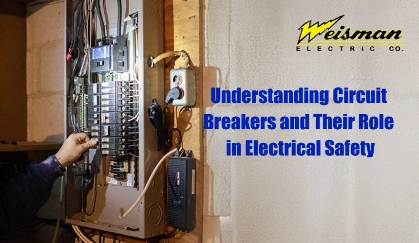 Residential electrical panel with labeled circuit breakers