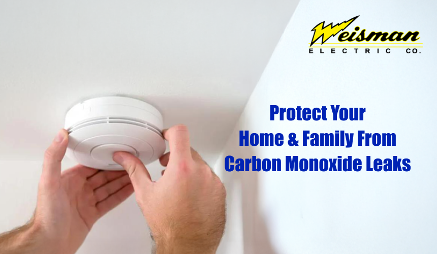 Carbon monoxide detector installation by licensed electrician 