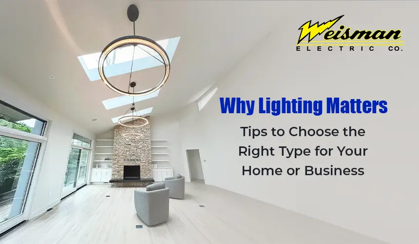 Tips for choosing the right lighting for your home or business.