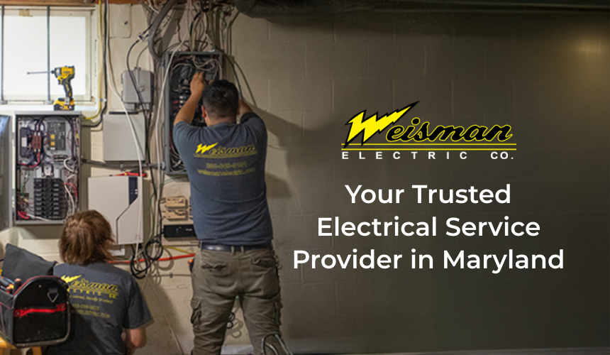Weisman Electric technician performing inspection