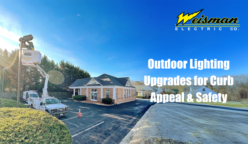 Outdoor lighting showcasing home architecture and landscaping