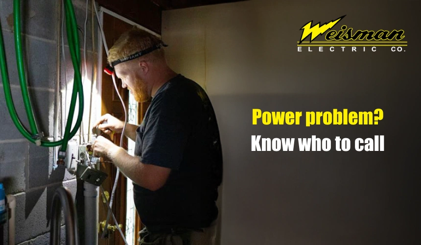 Homeowner deciding between emergency and scheduled electrician services