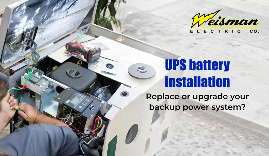 UPS battery installation services for residential and commercial properties in Maryland